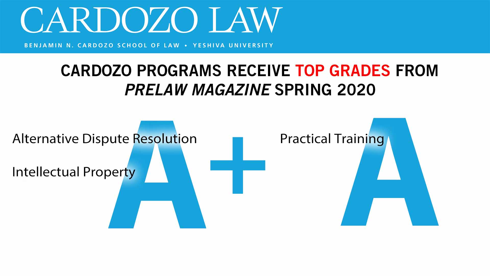 Cardozo Programs Get High Grades from preLaw Magazine Spring 2020 Issue